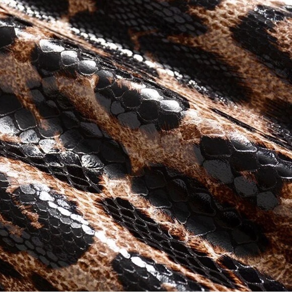 The Sheronda Reptile Print Trench Coat Jacket - Picture 12 of 12